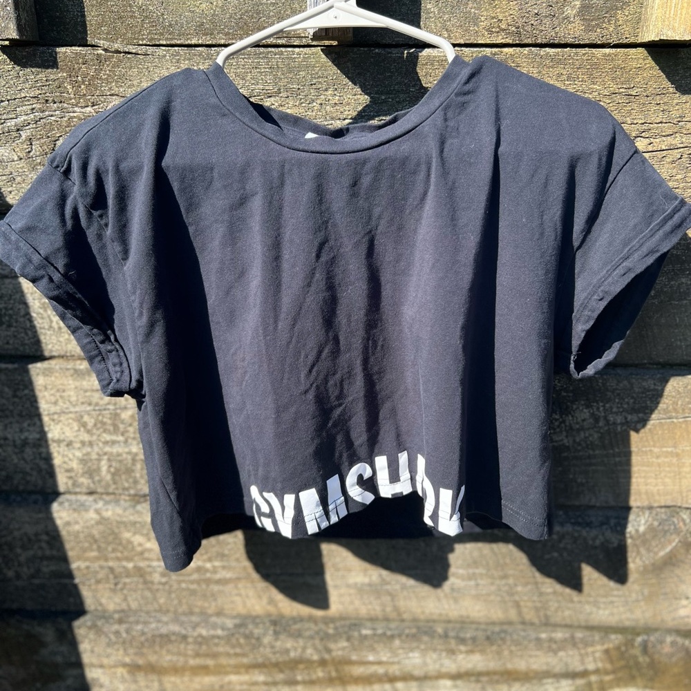 Gymshark Black Crop  Top
